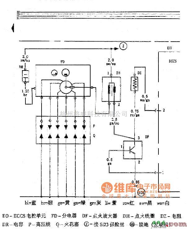 红旗中的红旗世纪星发动机电路图  第3张