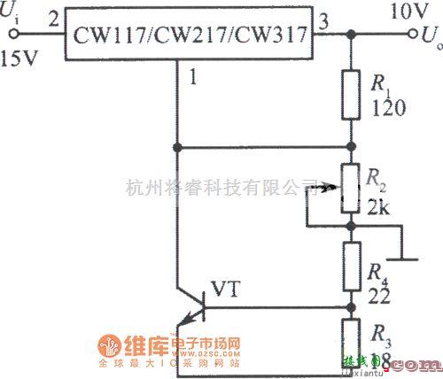 稳压电源中的高稳定度的集成稳压电源电路图  第1张