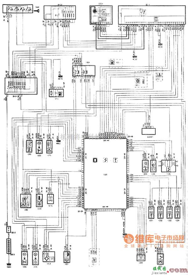 东风雪铁龙中的神龙毕加索2.0L发动机喷射点火电路图  第1张