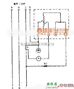 调制、阻抗变换电路中的用单相电度表测三相电用电功率接线电路图  第1张