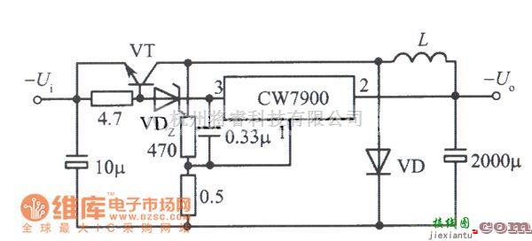 稳压电源中的自激开关式集成稳压电源电路图  第1张