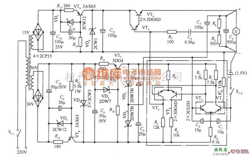 稳压电源中的2V精密稳压电源电路图  第1张