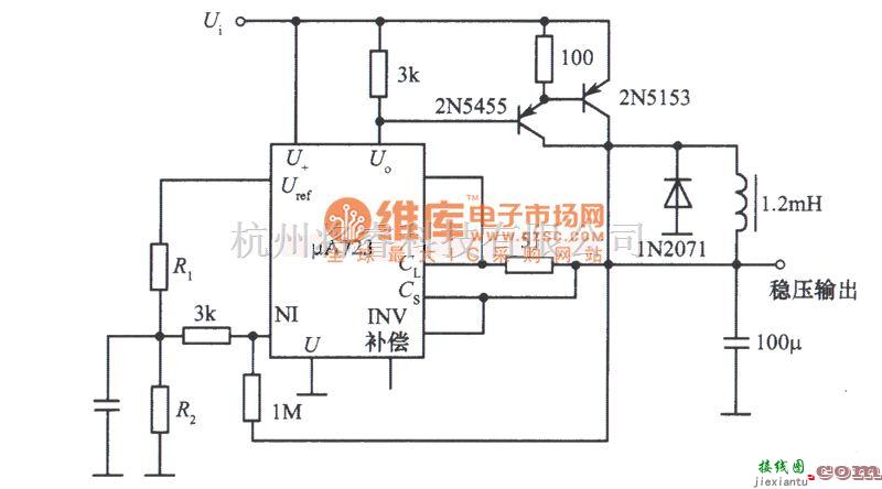 稳压电源中的正压开关稳压电源电路图  第1张