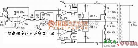 逆变电源中的高效正弦逆变器电路图  第1张