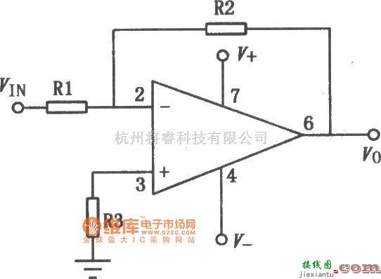 运算放大电路中的F107系列双电源通用型单运放电路图  第1张