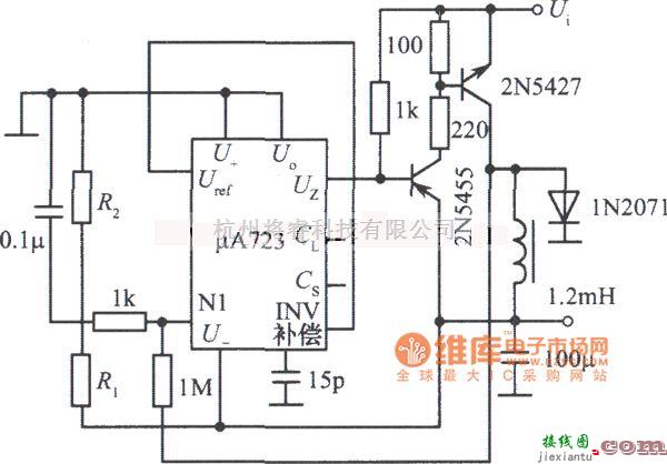 稳压电源中的负压开关稳压电源电路图  第1张