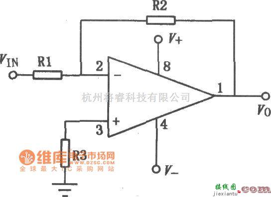 运算放大电路中的BA4558单电源通用型双运放电路图  第1张