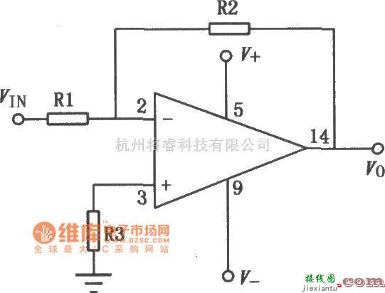 运算放大电路中的CF7631系列双电源高输入阻抗三运放电路图  第1张