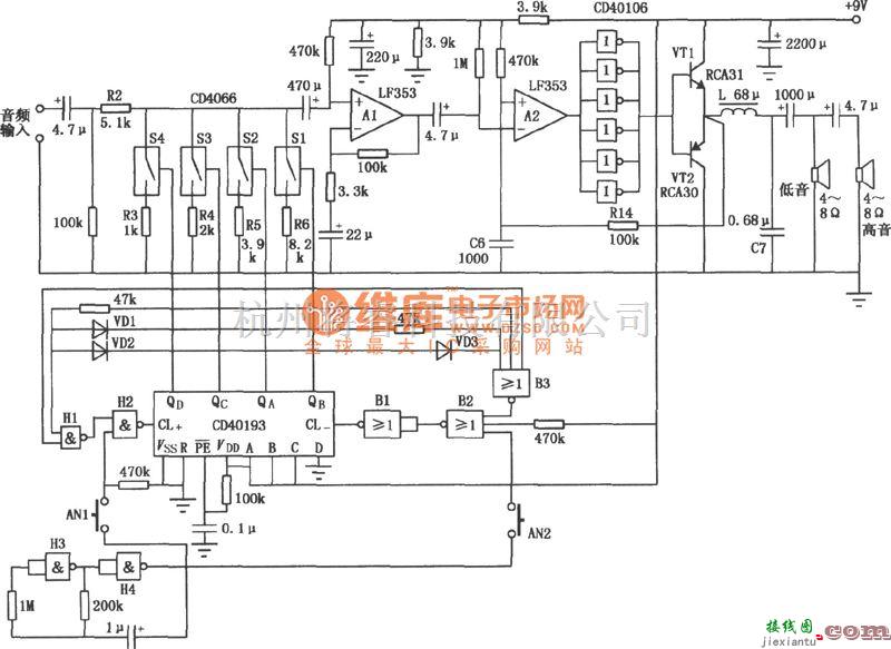 运算放大电路中的准数字放大电路图  第1张