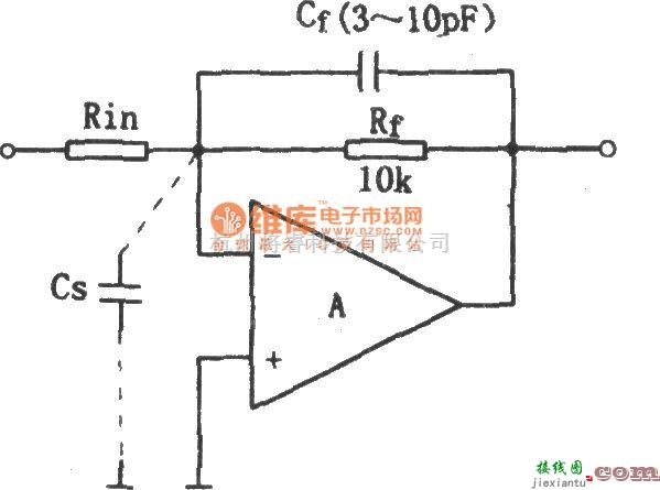 运算放大电路中的运放输入补偿电容电路图  第1张