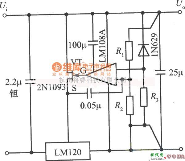 稳压电源中的高精度稳压电源电路图  第1张