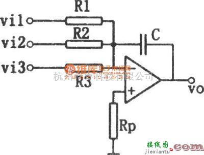 运算放大电路中的求和积分器电路图  第1张