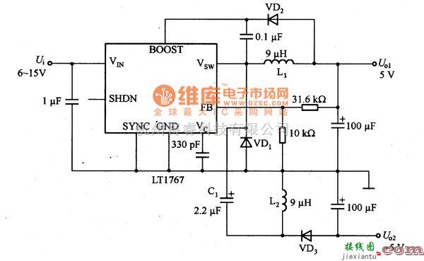 稳压电源中的稳压电源应用电路图  第2张