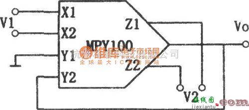 运算放大电路中的除法电路1(MPY100)电路图  第1张