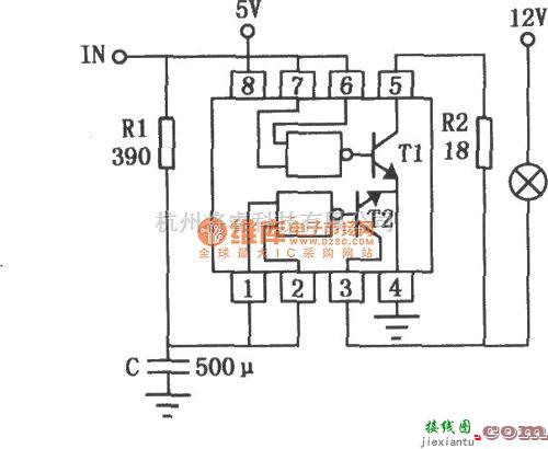 数字电路中的SN55452B／75452B双外围正与非驱动器电路图  第1张