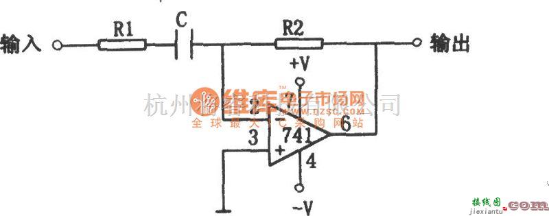 运算放大电路中的实用微分器电路图  第1张