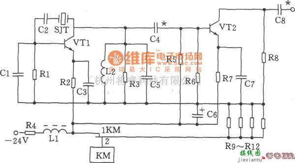 高频信号产生中的70MHz并联晶体振荡器电路图  第1张