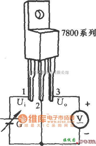 电工测试工具中的三端稳压集成电路工作性能测试电路图  第1张