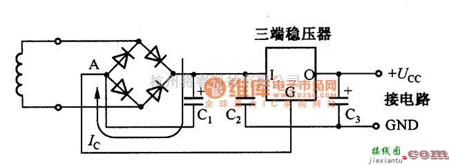 稳压电源中的电源电路的地线电路图  第1张