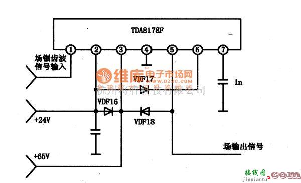 集成电路构成的信号产生中的TDA8178F 集成块的典型应用电路图  第2张