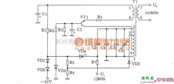 高频信号产生中的300kHz信号发生器电路图  第1张