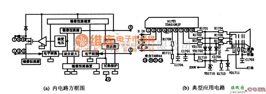 集成电路构成的信号产生中的TDA610Q(ICNBOl)集成电路的引脚功能及数据电路图  第2张