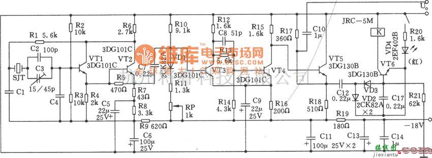 高频信号产生中的56～512kHz高频振荡器电路图  第1张