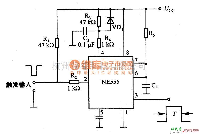 定时控制中的电源接通时复位定时电路图  第1张