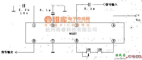 电源电路中的NE567--音谓解玛器/钱柏环集成电路图  第3张