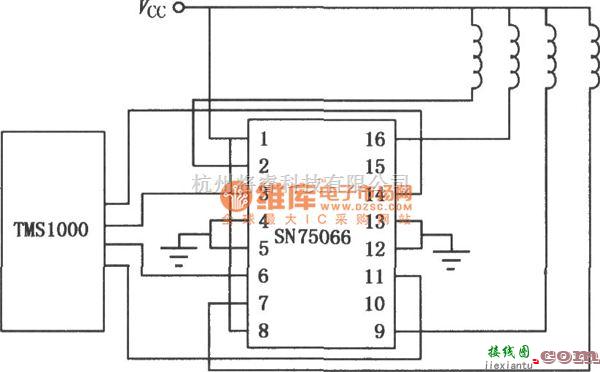 开关电路中的SN75064～SN75067四强电流达林顿开关电路图  第1张