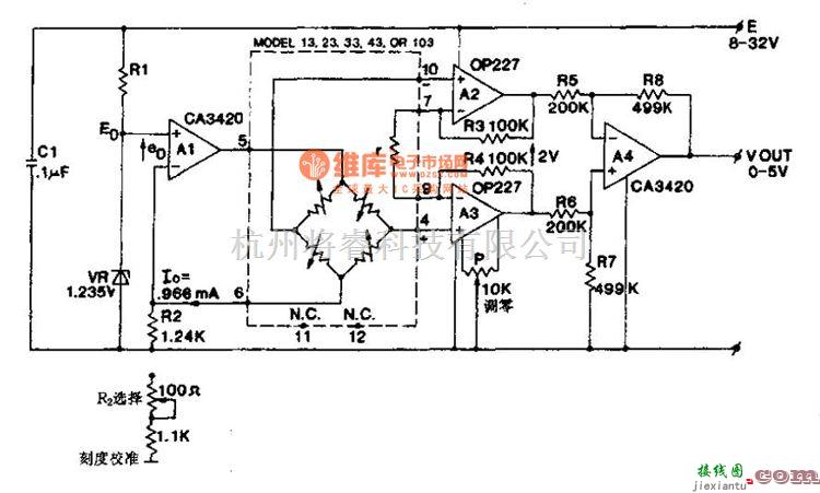 集成电流传感器、变送器中的传感器电路图105：基本型号调节电路  第1张