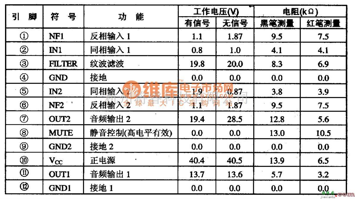 音频电路中的LA4520-单片立体声放音集成电路图  第1张