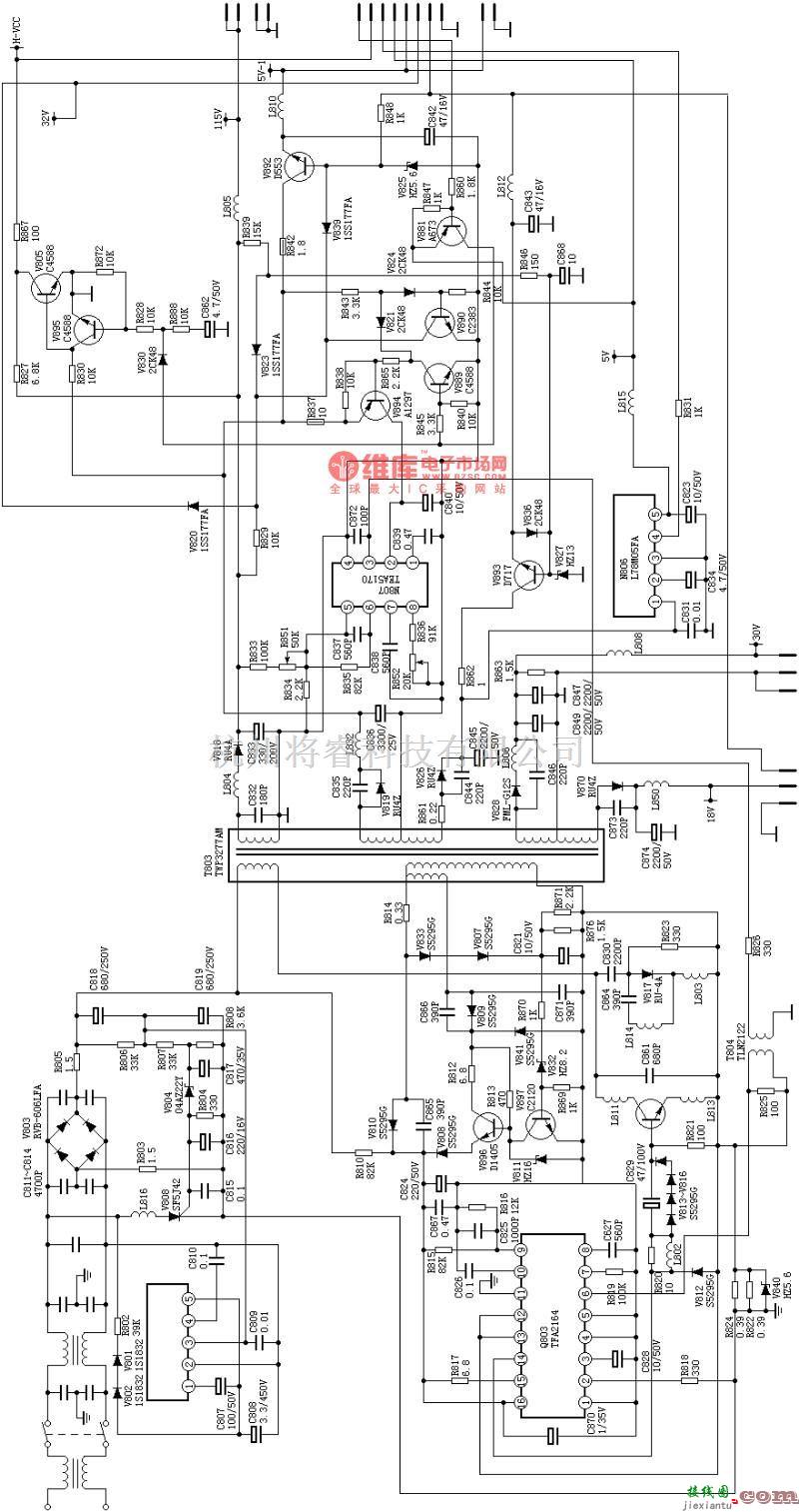 电源电路中的C7428电源电路图  第1张