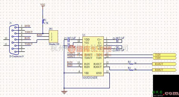 传感信号调理中的RS232串口通信电路  第1张
