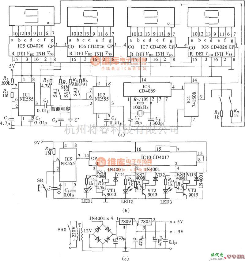 仪器仪表中的四位数字电容表  第1张