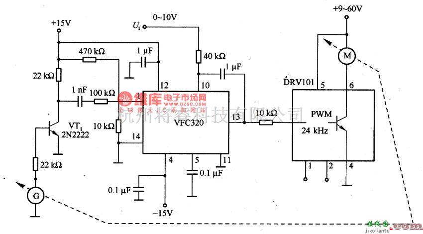 电机控制专区中的由VFC320等构成的电动机控制电路  第1张