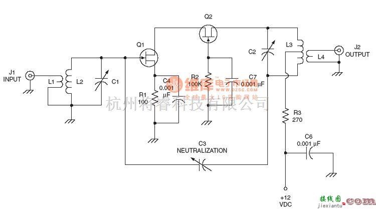 射频放大器电路中的射频Amplier电路：Cascode RF amplifier circuit  第1张