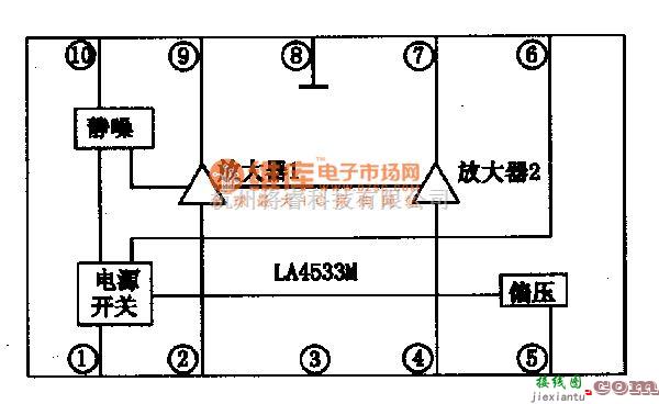 音频电路中的双声道音频功放集成电路图  第2张