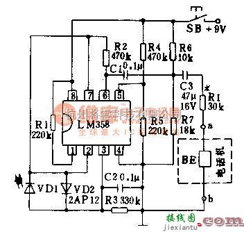 专用测量/显示电路中的电话显示电路图  第1张