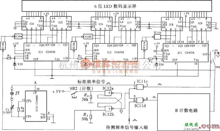 仪器仪表中的数字式电子钟表校准仪(CD4518、CD4011)  第1张