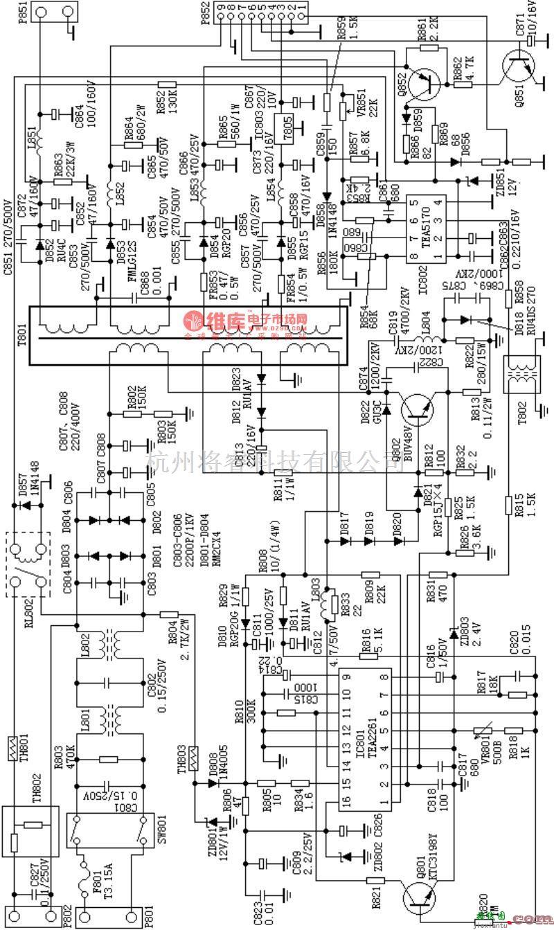 电源电路中的C6458电源电路图  第1张