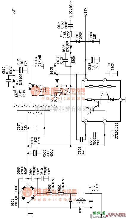 电源电路中的绝对可用A4开关电源：SONY KV2184电源(A4)  第1张