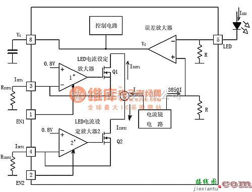 LED电路中的大电流LED驱动器LTC3454  第1张