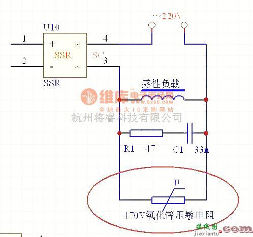 专用测量/显示电路中的压敏电阻电路图  第1张