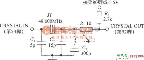 传感器单片系统应用方案中的单片彩色扫描仪的典型电路图(单片彩色扫描仪LM9832)  第3张