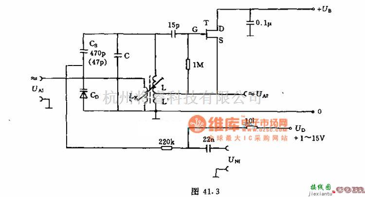 高频信号产生中的带频率调制的300MHZ松荡器电路  第1张