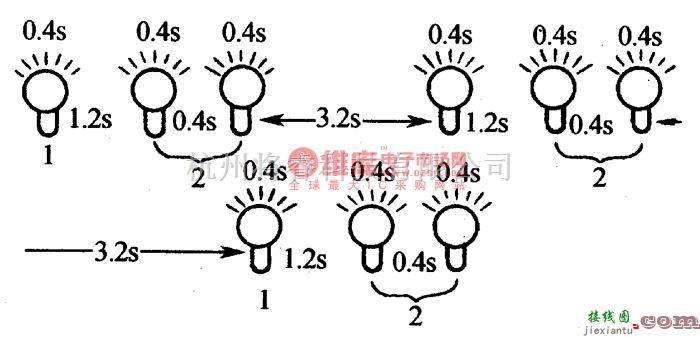 大宇中的大宇希望轿车代码“12”的闪烁顺序电路图  第1张