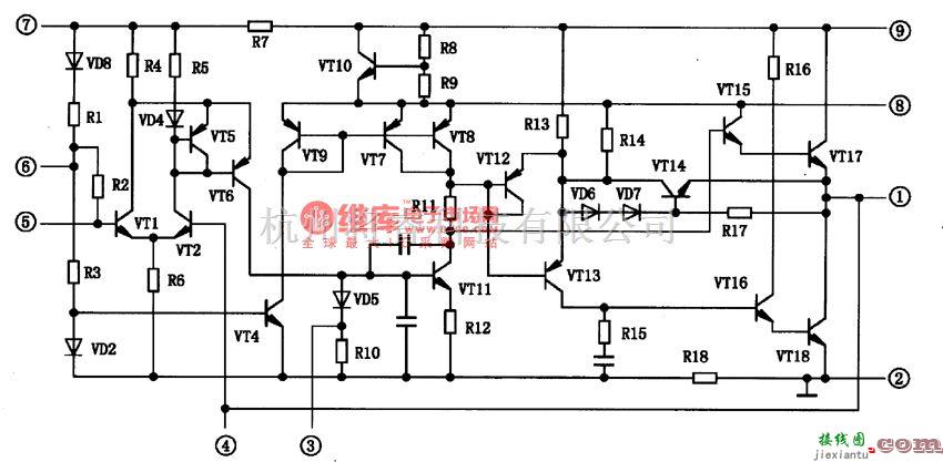 集成音频放大中的AN711O，AN711OEl.2W音频功率放大集成电路图  第1张