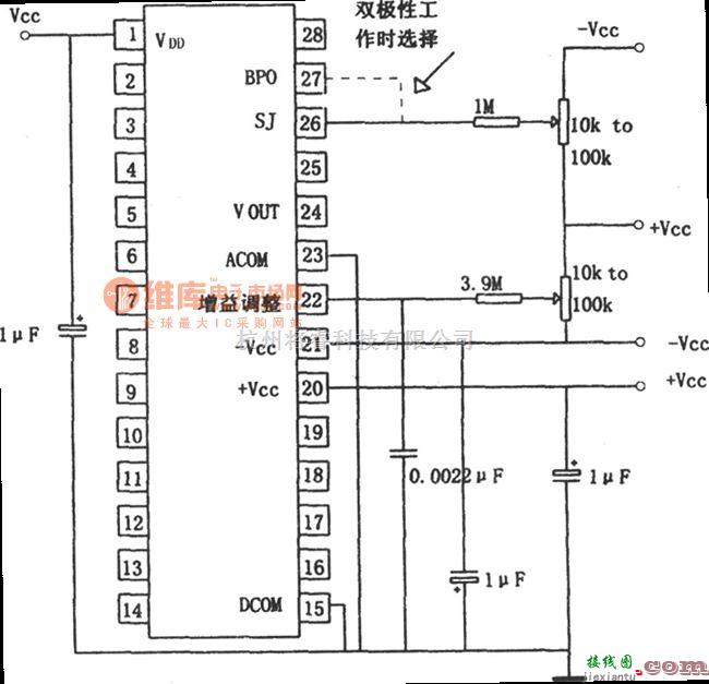 数字电路中的DAC811外部连接电路  第1张