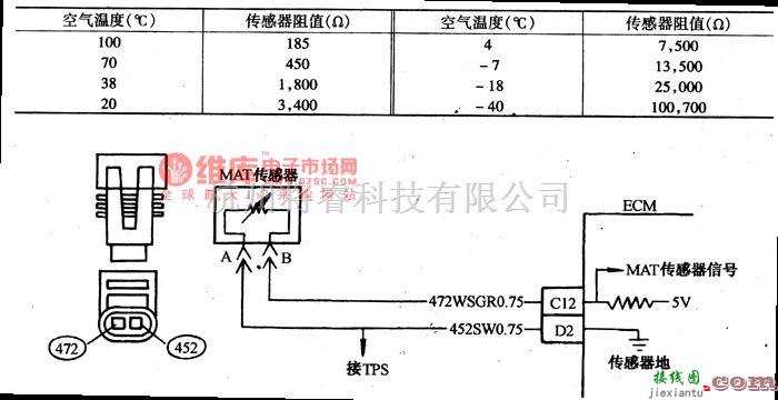 大宇中的大宇希望轿车故障码23、25的诊断电路图  第2张